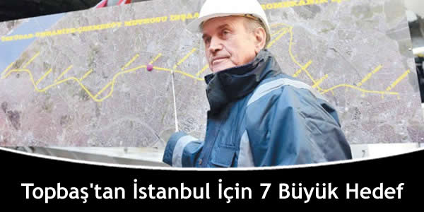 Topbaş’tan İstanbul İçin 7 Büyük Hedef