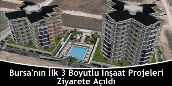 Bursa’nın İlk 3 Boyutlu İnşaat Projeleri Ziyarete Açıldı