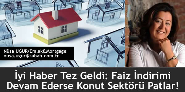 İyi Haber Tez Geldi: Faiz İndirimi Devam Ederse Konut Sektörü Patlar!