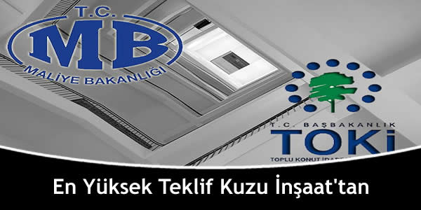 En Yüksek Teklif Kuzu İnşaat’tan