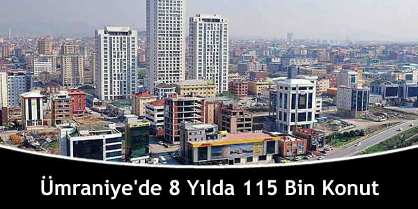 Ümraniye’de 8 Yılda 115 Bin Konut