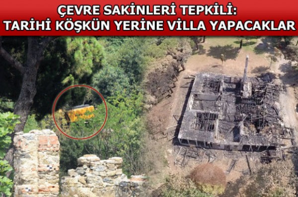 Cengiz İnşaat’ın İş Makineleri Fethi Paşa Korusu’nda