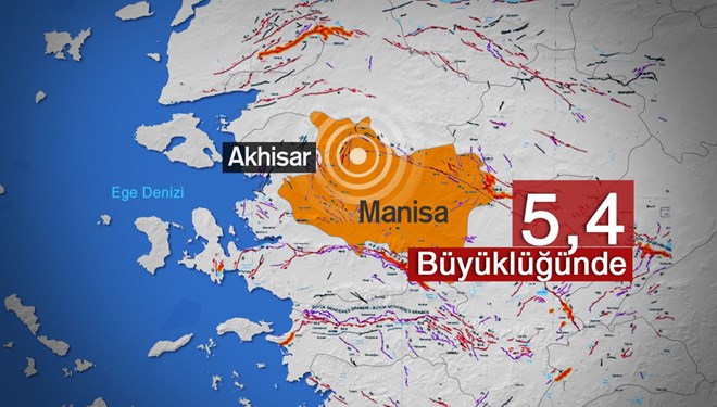 Manisa Akhisar’da 5.4 Büyüklüğünde Deprem
