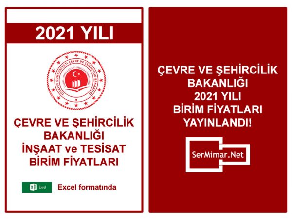 2021 İnşaat Birim Fiyatları Kitabı Excel Formatında 2021 İnşaat Birim Fiyatları Kitabı Excel Formatında
