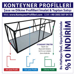 AFAD Şartnamesine Uygun Konteyner Profilleri İmalatçısı