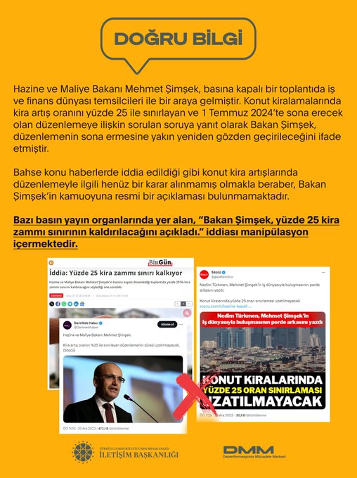 Yüzde 25 Kira Sınırının Kaldırılmasına Yönelik İddialar Yalanlandı Yüzde 25 Kira Sınırının Kaldırılmasına Yönelik İddialar Yalanlandı