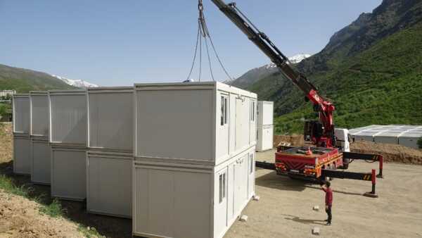 Deprem Hazırlığı… Konteyner Kurulumu Başladı Deprem Hazırlığı… Konteyner Kurulumu Başladı