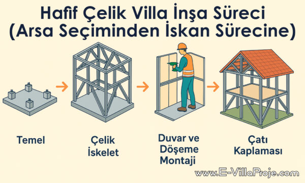 Hafif Çelik Villa İnşa Süreci (Arsa Seçiminden İskan Sürecine) Hafif Çelik Villa İnşa Süreci (Arsa Seçiminden İskan Sürecine)