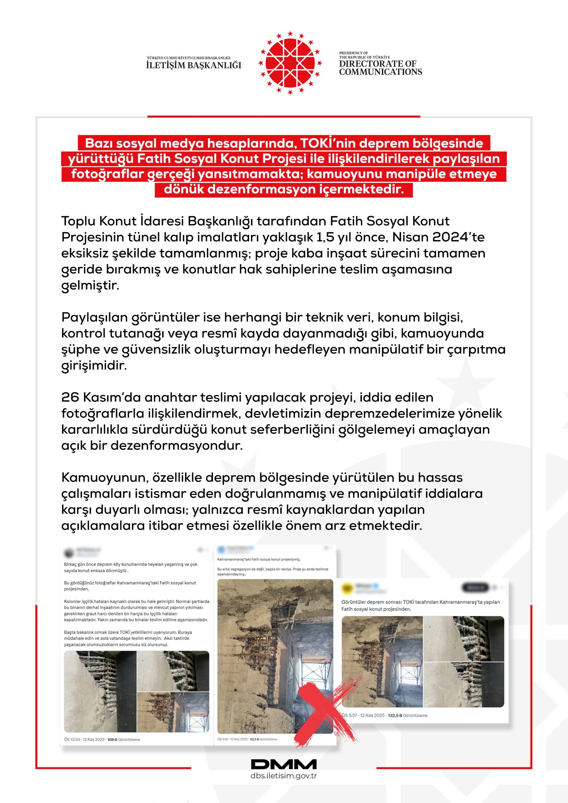 Cumhurbaşkanlığı Ofisi’nden TOKİ Görseli İddialarına Yanıt Cumhurbaşkanlığı Ofisi'nden TOKİ Görseli İddialarına Yanıt