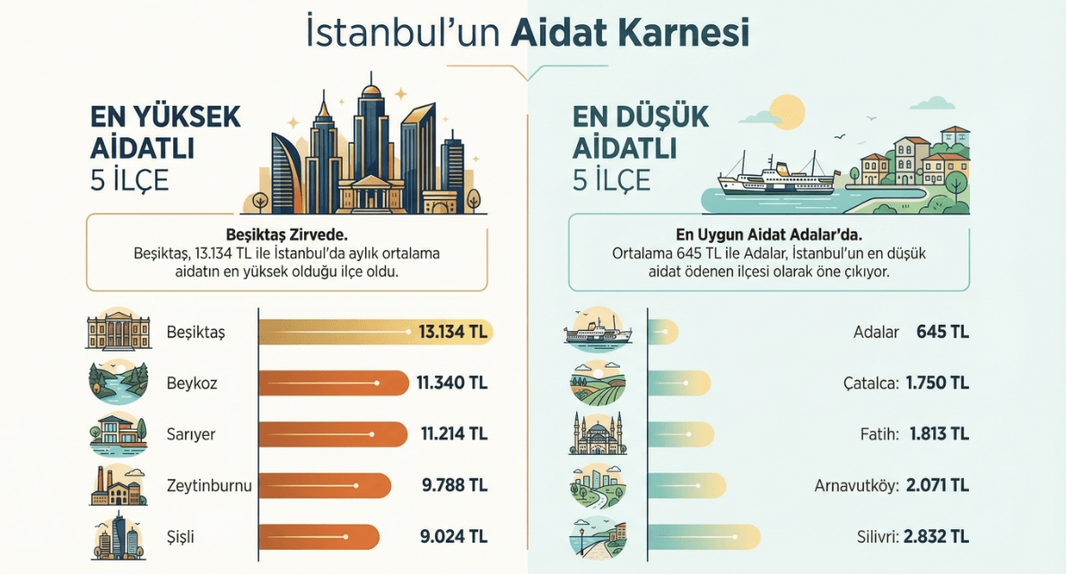 İstanbul’da Site Aidatlarının En Yüksek Olduğu İlçeler Açıklandı İstanbul'da Site Aidatlarının En Yüksek Olduğu İlçeler Açıklandı
