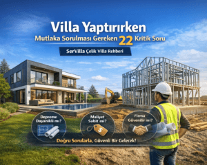 Villa Yaptırırken Mutlaka Sorulması Gereken 22 Kritik Soru