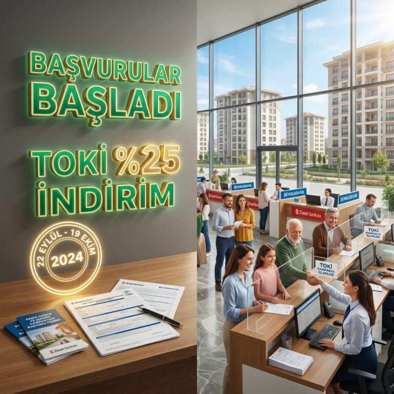 TOKİ’de Yüzde 25 İndirim Başvuruları Bugün Başladı: Adım Adım Başvuru ve Tapu Alma Rehberi