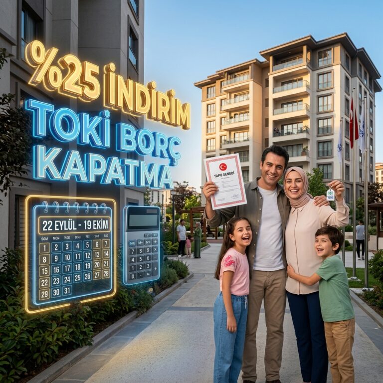 TOKİ’den 228 Bin Hak Sahibine Çifte Fırsat: Yüzde 25 İndirim Kampanyası Başlıyor
