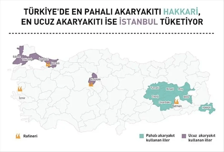 Motorin 100 TL Sınırında: Akaryakıt Zammının İnşaat Maliyetlerine ve Pompalara 212 Milyon Dolarlık Etkisi Türkiye Akaryakıt Fiyat Haritası - En Pahalı ve En Ucuz İller